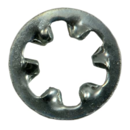 Midwest Fastener Internal Tooth Lock Washer, For Screw Size #4 Steel, Zinc Plated Finish, 100 PK 03977